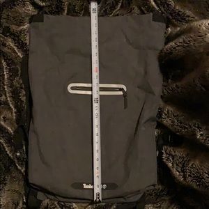 Gray Canvas Timberland Roll-top Backpack